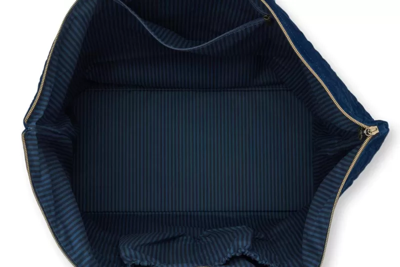 Pip Studio Sac Cabas En Velours Quiltey Days En Coloris Bleu Hot
