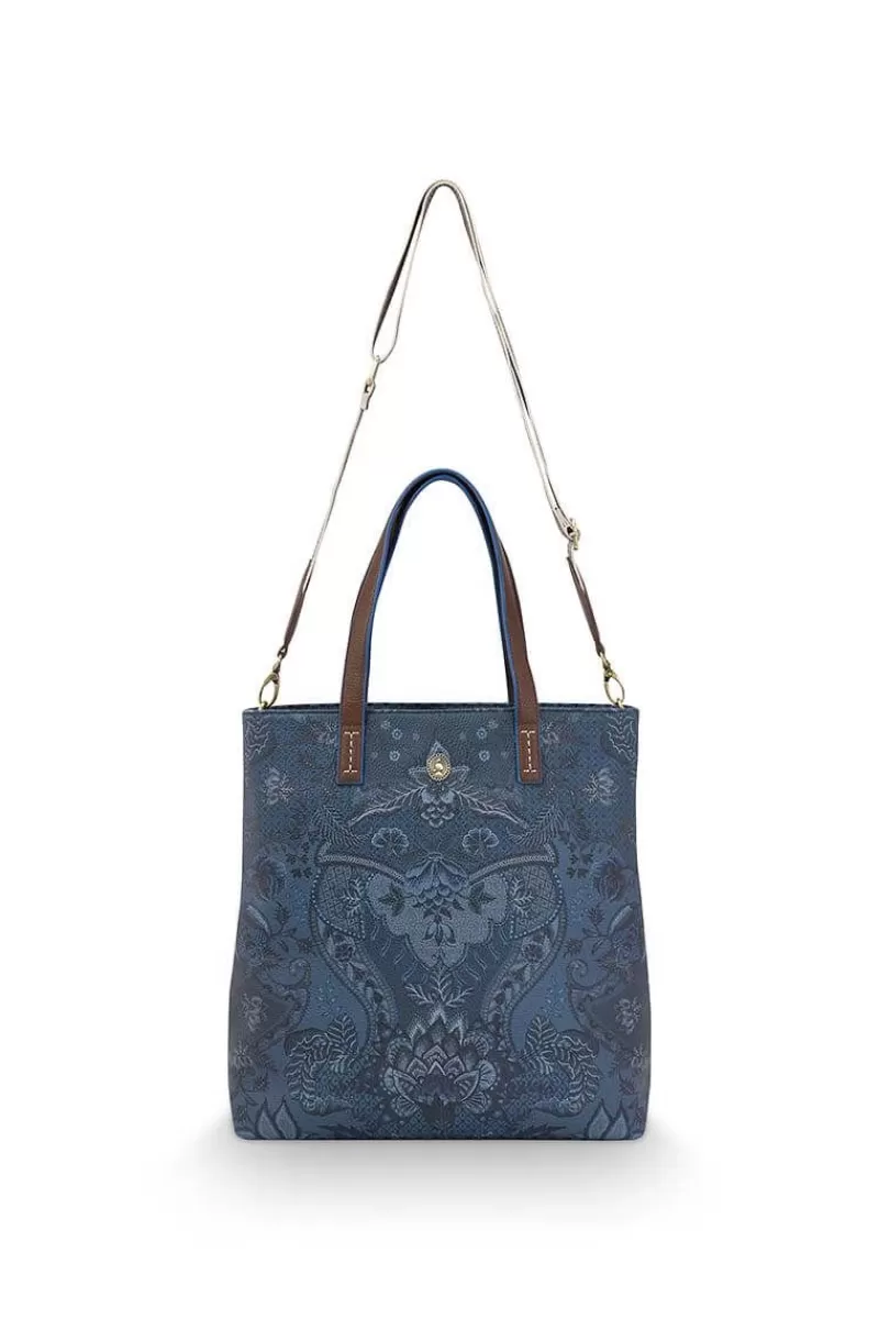 Pip Studio Sac Shopping Carre Kyoto Festival En Coloris Bleu Hot