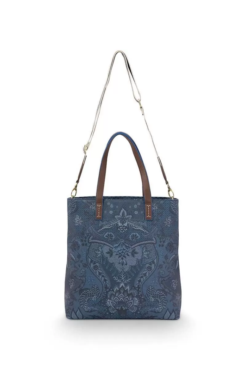 Pip Studio Sac Shopping Carre Kyoto Festival En Coloris Bleu Hot