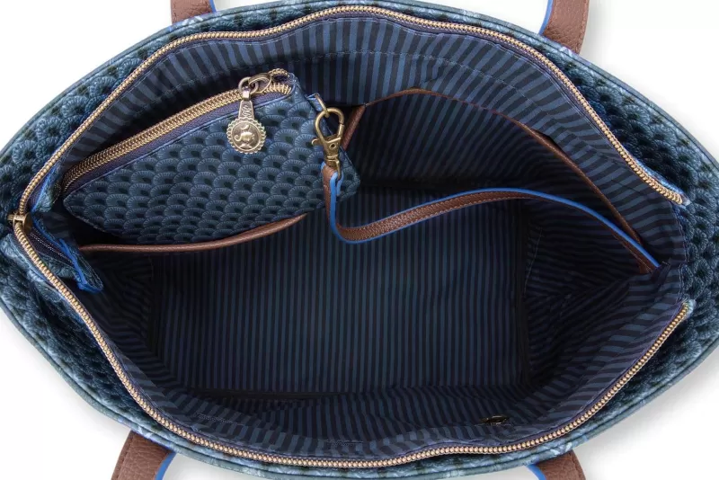 Pip Studio Sac Shopping De Taille Moyenne Kyoto Festival En Coloris Bleu Sale