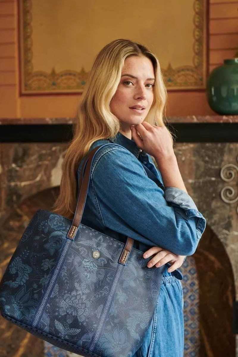 Pip Studio Sac Shopping De Taille Moyenne Kyoto Festival En Coloris Bleu Sale