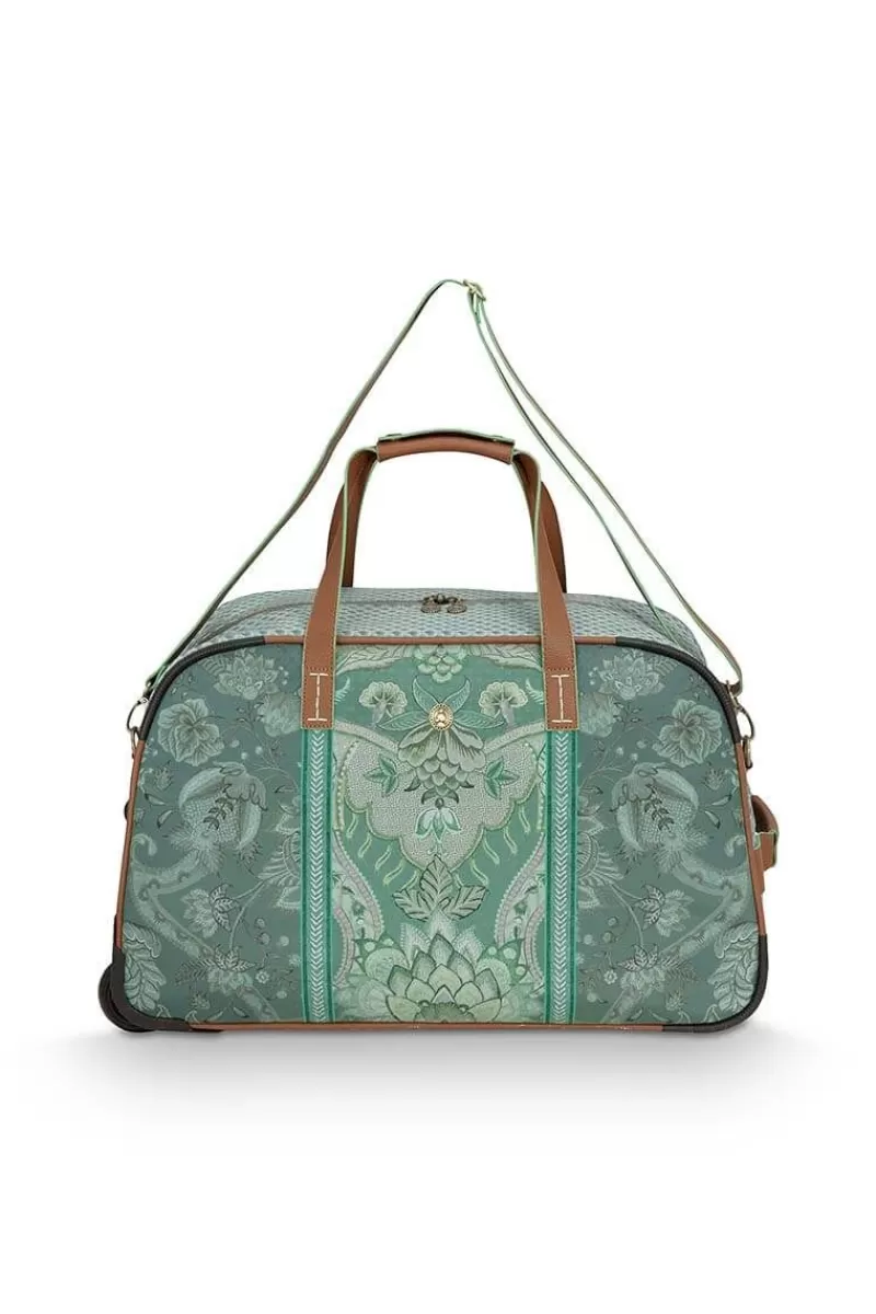 Pip Studio Sac Week-End A Roulettes Kyoto Festival En Coloris Vert Best Sale