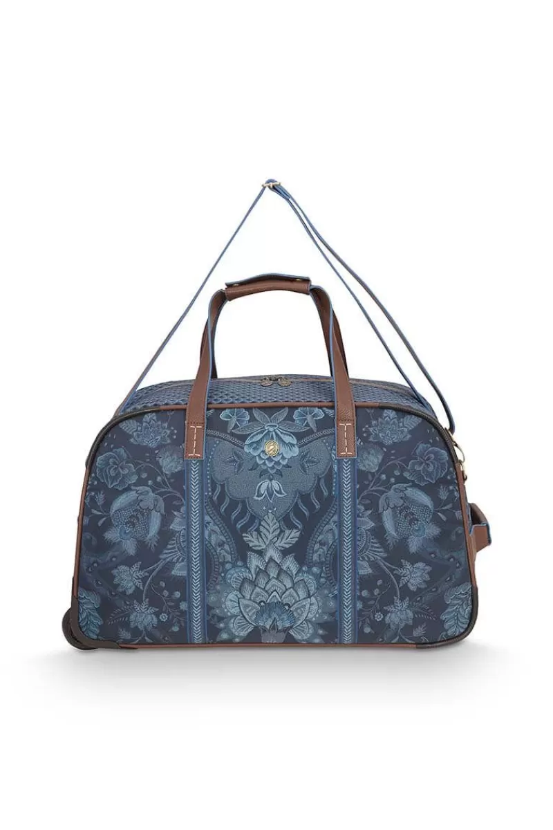 Pip Studio Sac Week-End A Roulettes Kyoto Festival En Coloris Bleu Shop