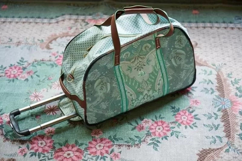Pip Studio Sac Week-End A Roulettes Kyoto Festival En Coloris Vert Best Sale