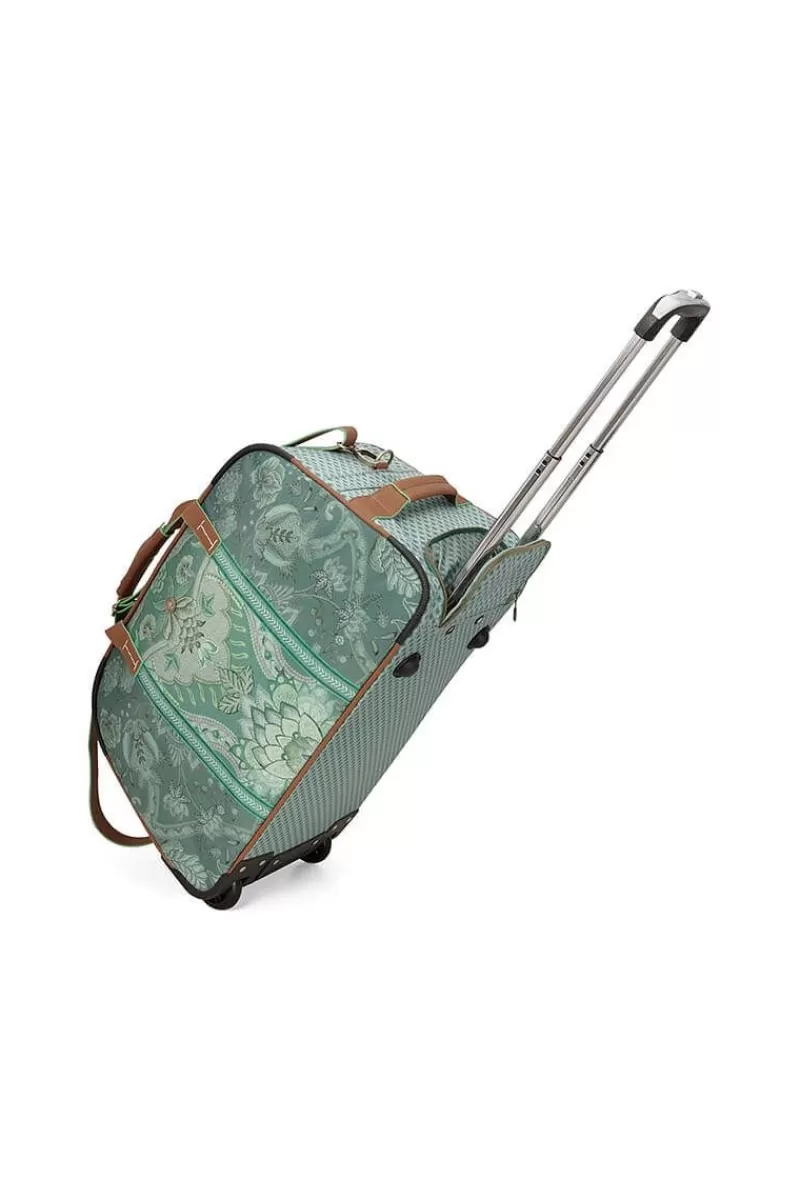 Pip Studio Sac Week-End A Roulettes Kyoto Festival En Coloris Vert Best Sale