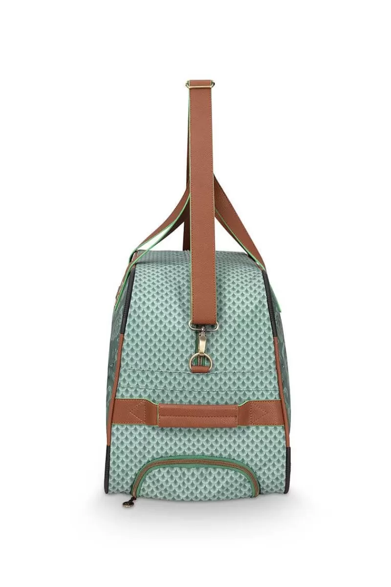 Pip Studio Sac Week-End A Roulettes Kyoto Festival En Coloris Vert Best Sale