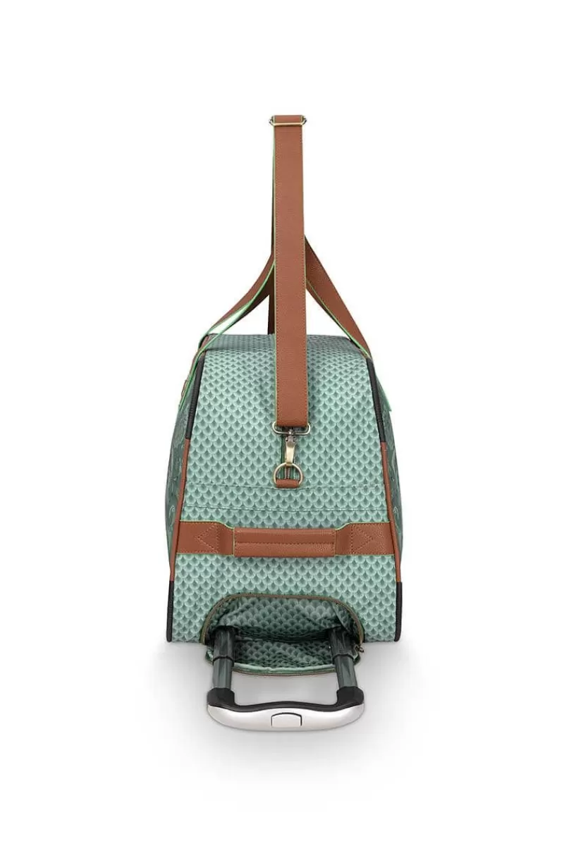 Pip Studio Sac Week-End A Roulettes Kyoto Festival En Coloris Vert Best Sale