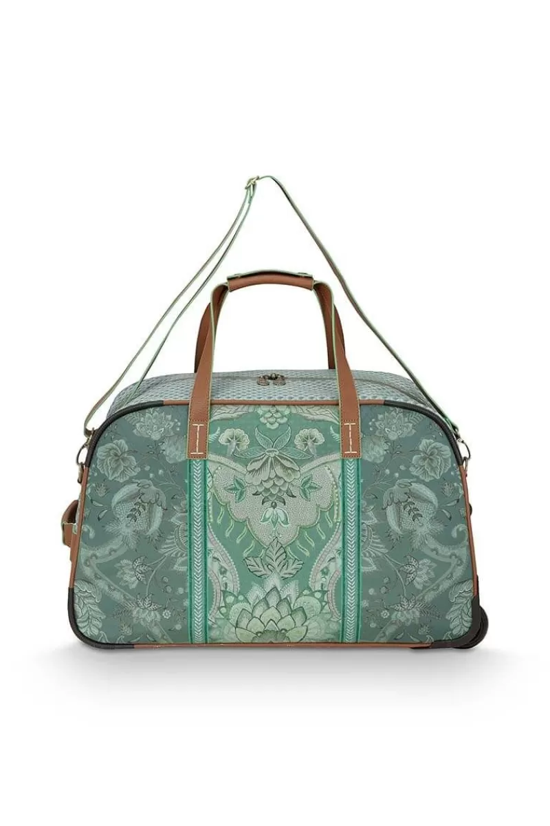 Pip Studio Sac Week-End A Roulettes Kyoto Festival En Coloris Vert Best Sale