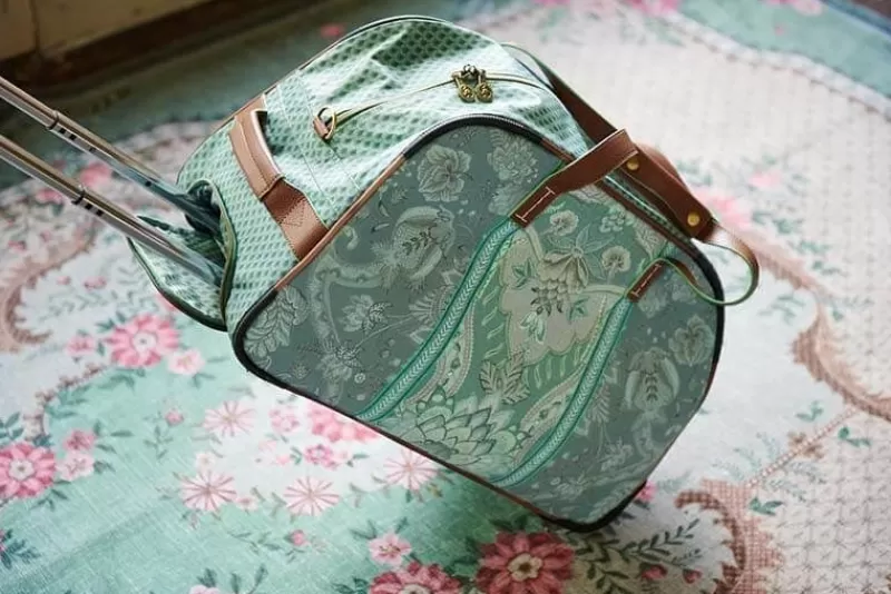 Pip Studio Sac Week-End A Roulettes Kyoto Festival En Coloris Vert Best Sale