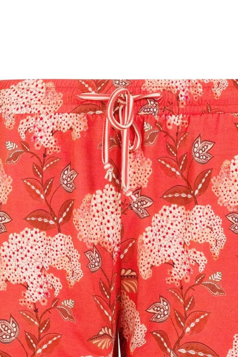 Pip Studio Short Flora Firenze En Coloris Corail Rouge Cheap
