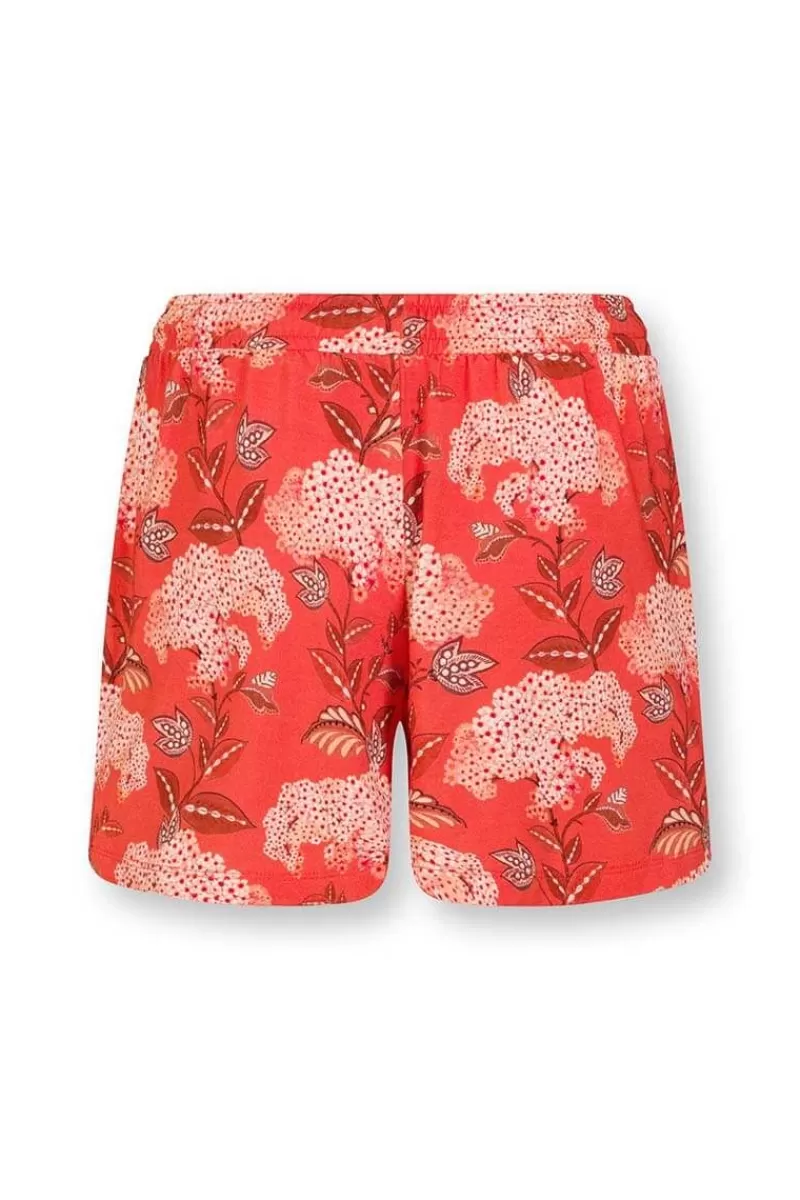 Pip Studio Short Flora Firenze En Coloris Corail Rouge Cheap
