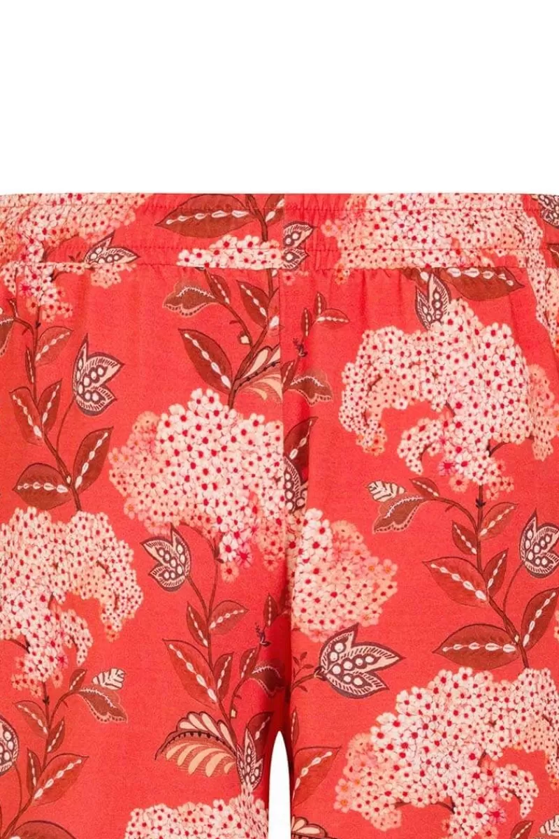 Pip Studio Short Flora Firenze En Coloris Corail Rouge Cheap