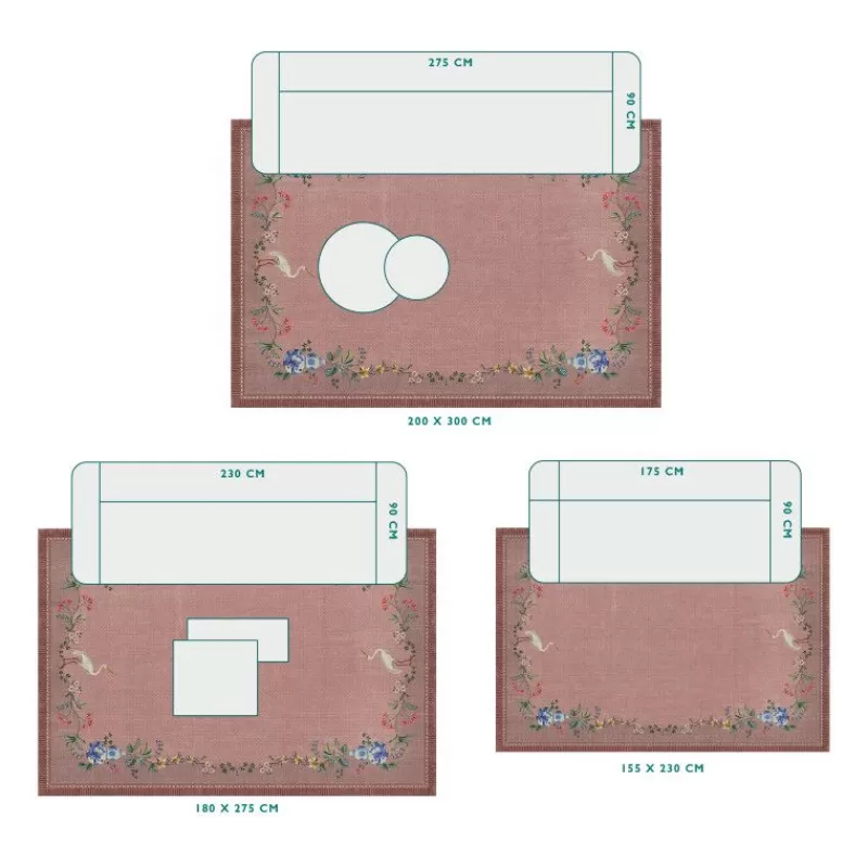 Pip Studio Tapis Jolie Par Pip Vintage Rose Discount