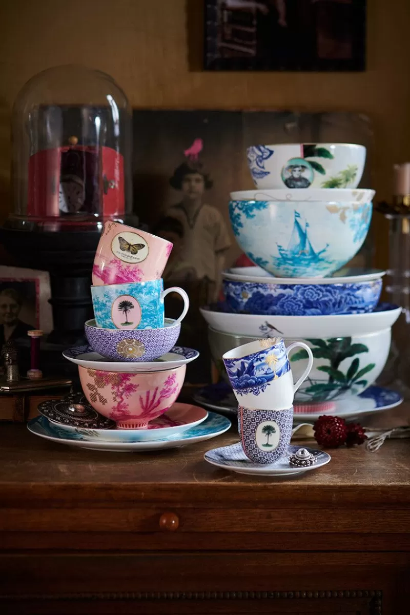Pip Studio Tasse À Expresso Heritage Tiles En Coloris Bleu Flash Sale