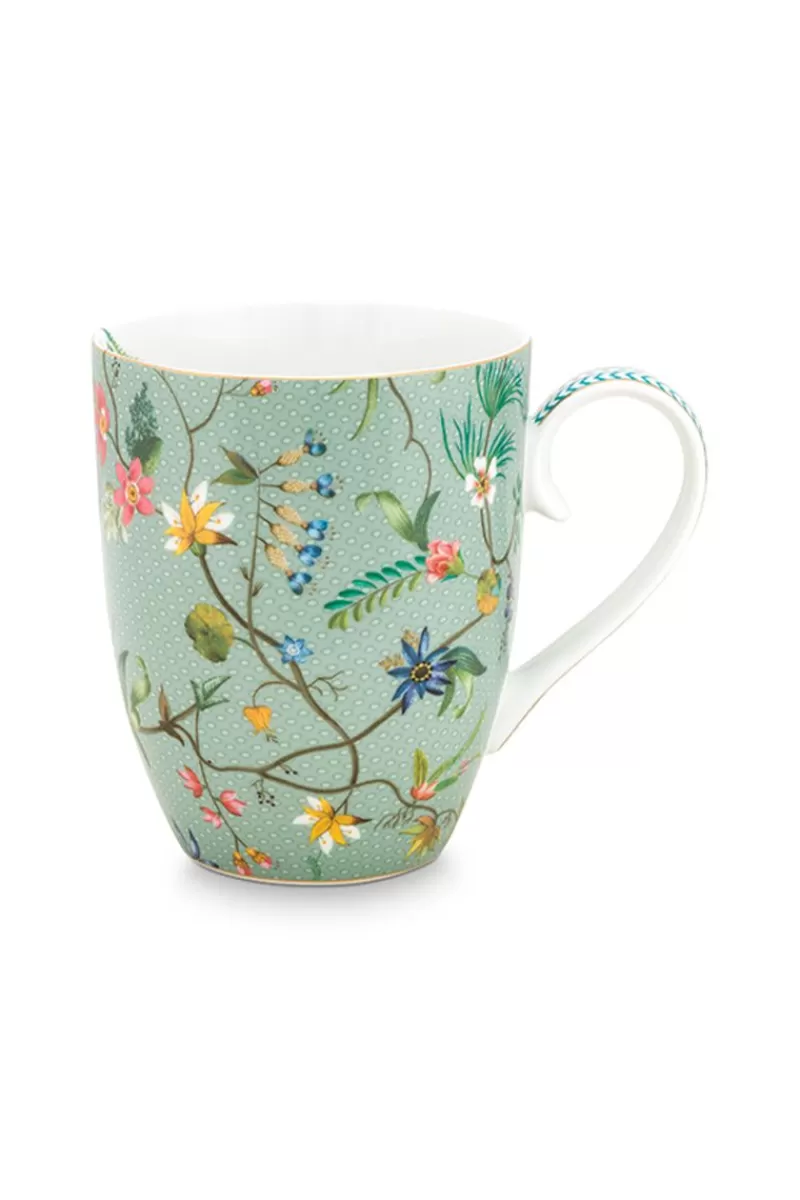 Pip Studio Tasse De Grande Taille A Fleurs Jolie En Coloris Bleu Outlet