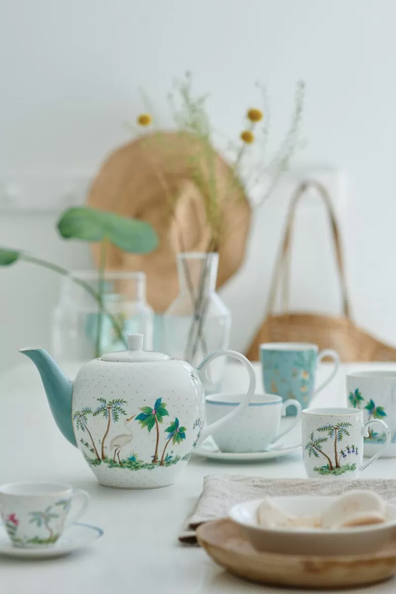 Pip Studio Tasse De Grande Taille A Fleurs Jolie En Coloris Bleu Outlet