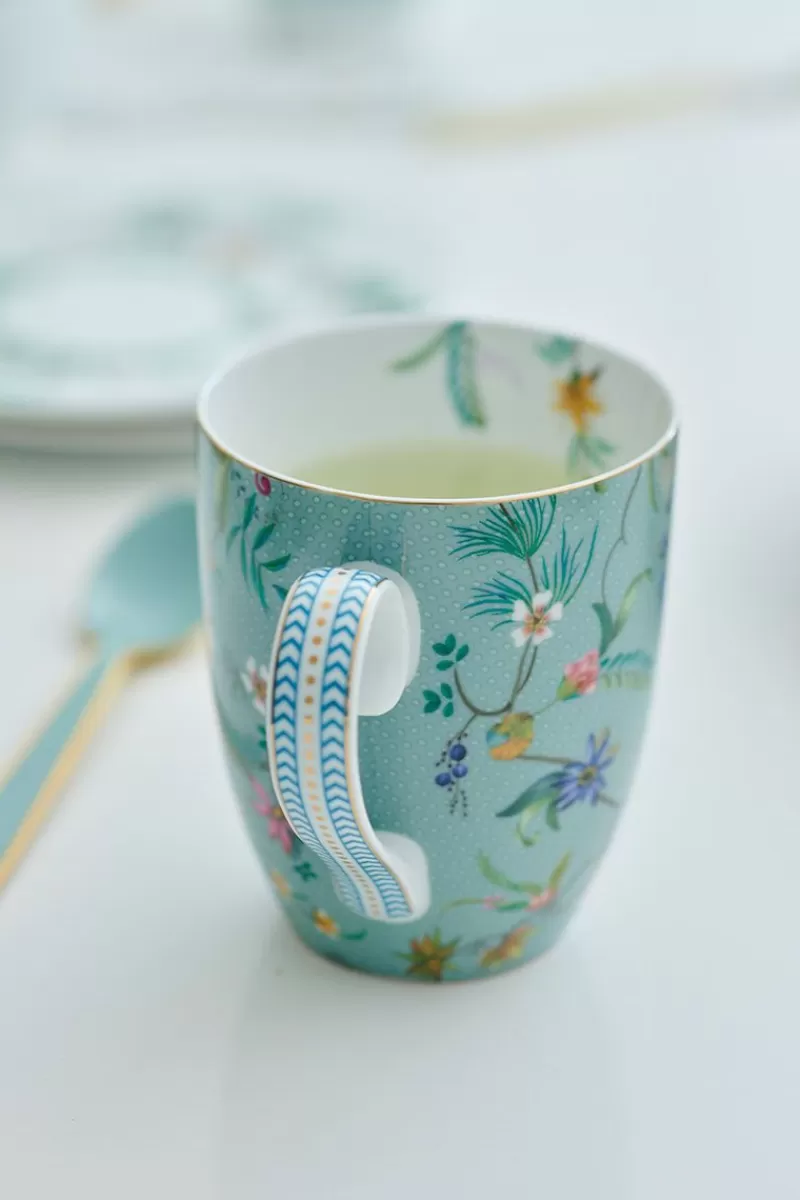 Pip Studio Tasse De Grande Taille A Fleurs Jolie En Coloris Bleu Outlet