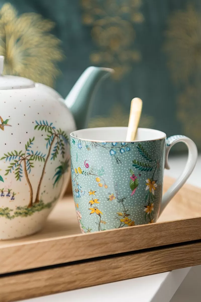 Pip Studio Tasse De Grande Taille A Fleurs Jolie En Coloris Bleu Outlet