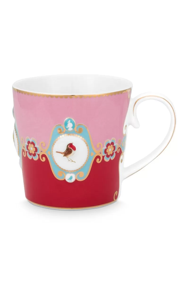 Pip Studio Tasse De Grande Taille Love Birds En Coloris Rouge/Rose Discount