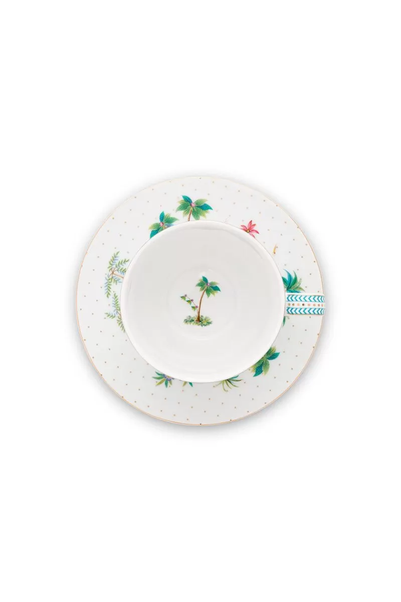 Pip Studio Tasse Et Soucoupe A Cappuccino A Pois Jolie En Coloris Dore Hot