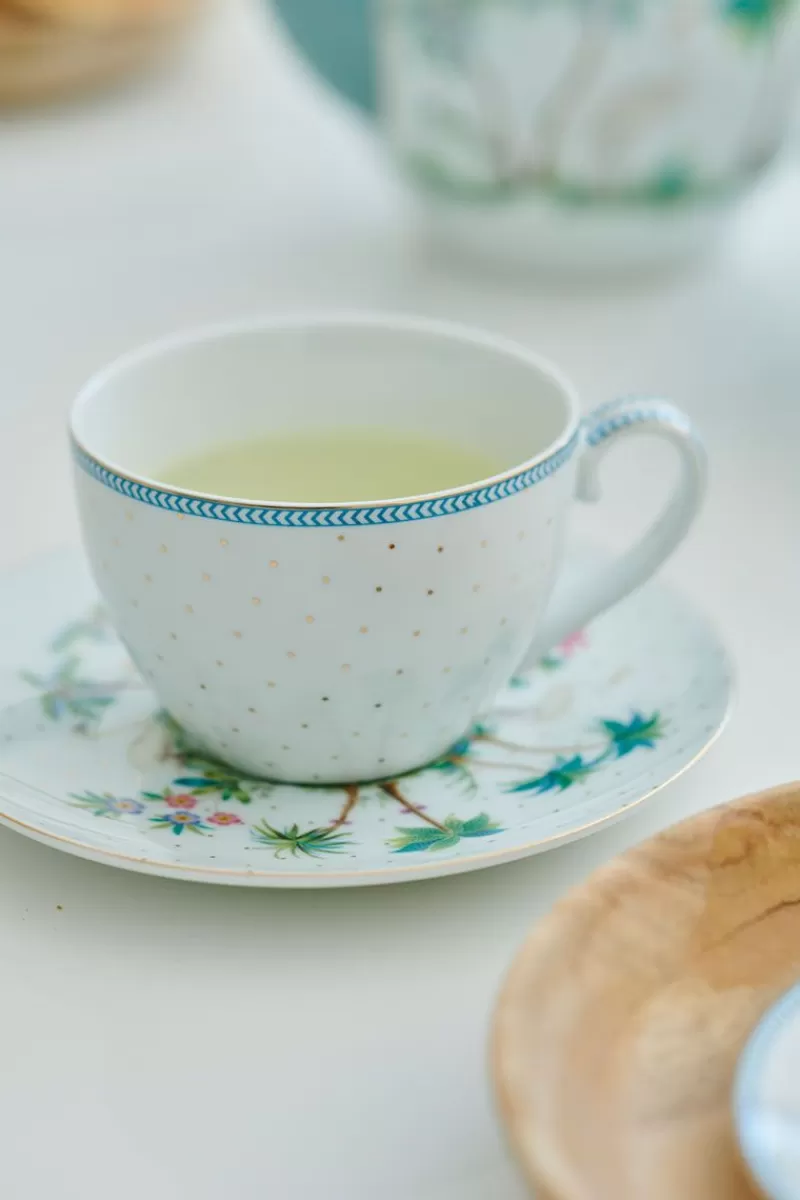 Pip Studio Tasse Et Soucoupe A Cappuccino A Pois Jolie En Coloris Dore Hot