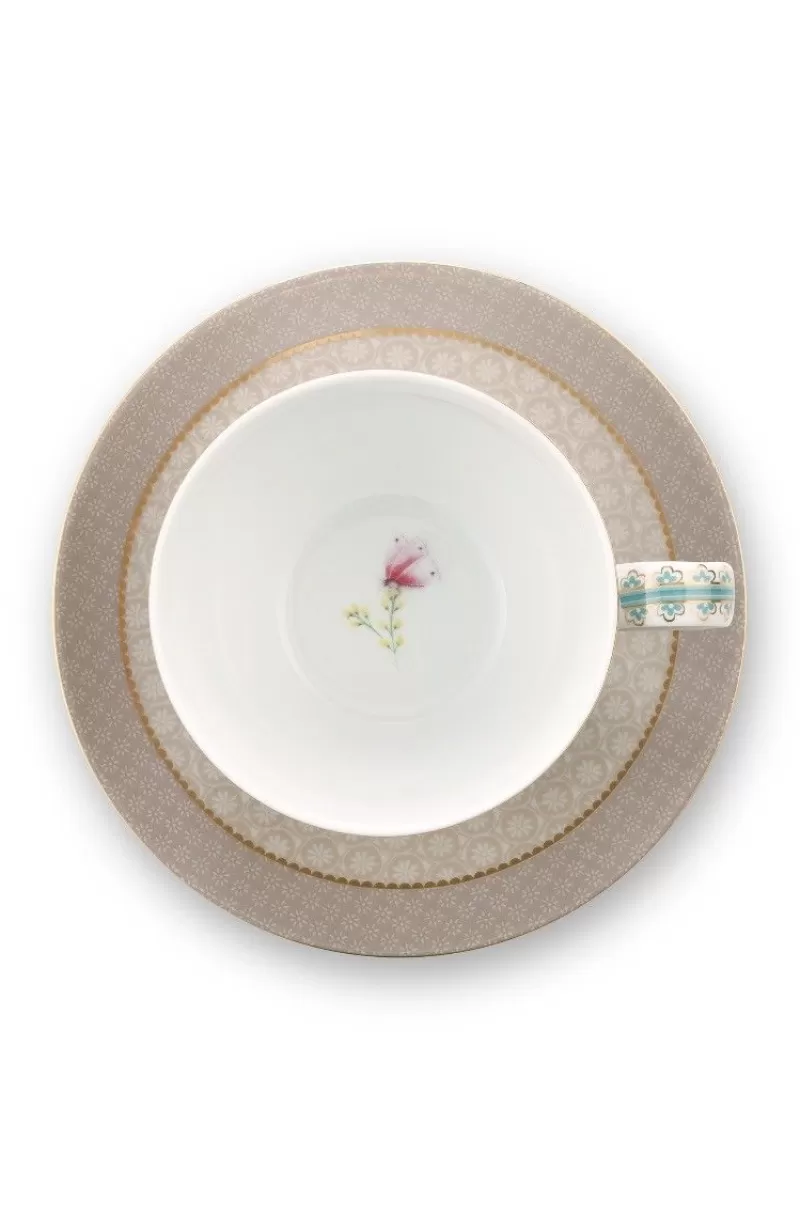 Pip Studio Tasse Et Soucoupe A Cappuccino Blushing Birds En Coloris Kaki Online