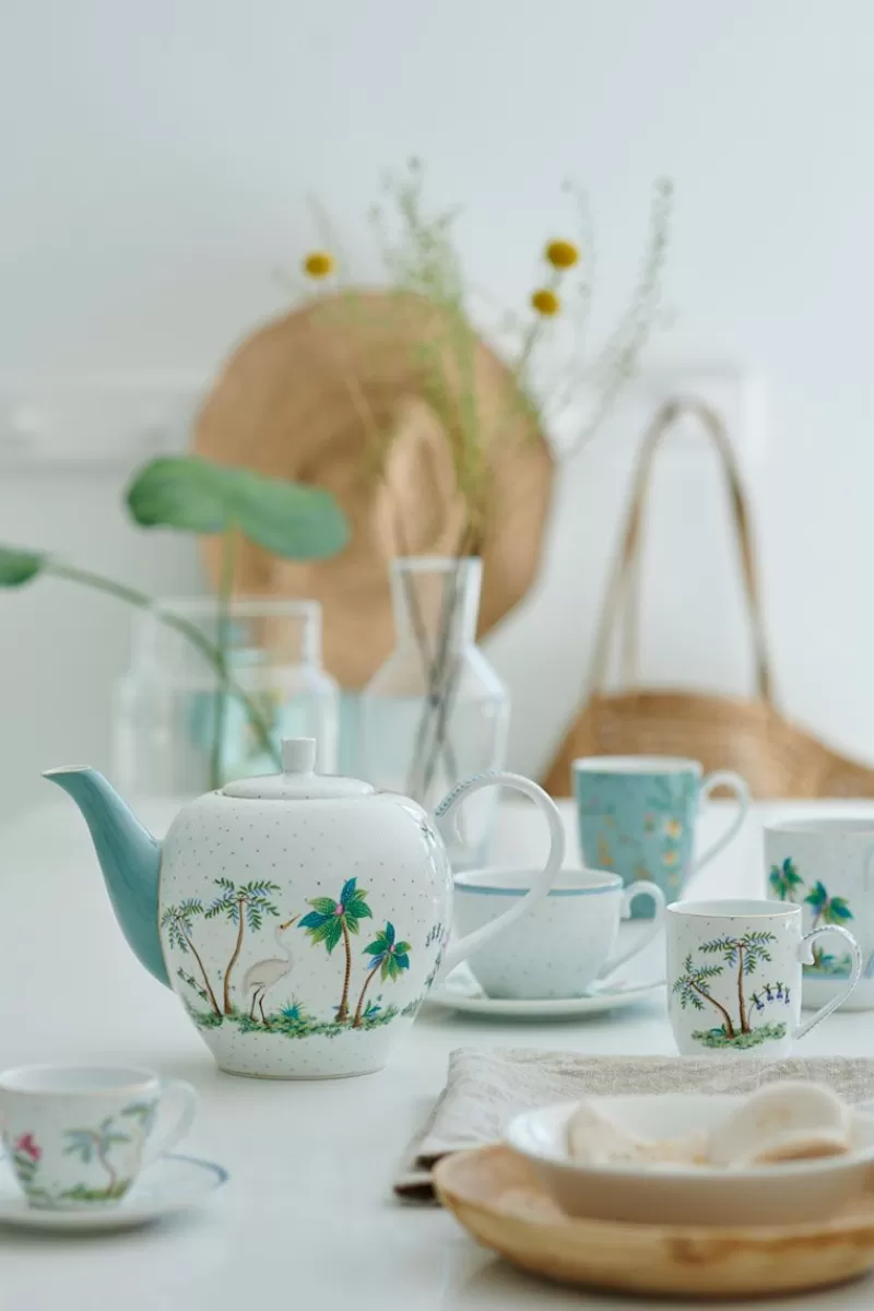 Pip Studio Tasse Et Soucoupe A Expresso A Pois Jolie En Coloris Dore Blanc Discount