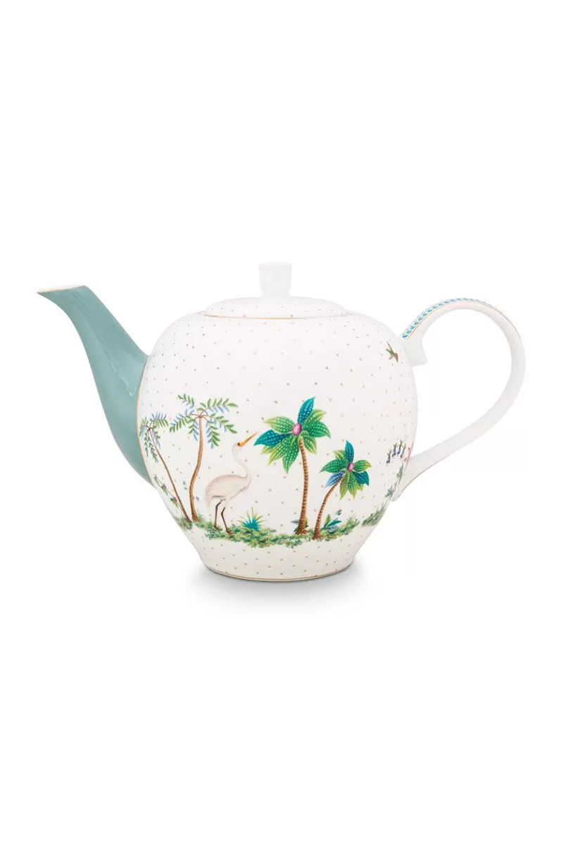 Pip Studio Théiere De Grande Taille A Pois Jolie En Coloris Dore Blanc Shop