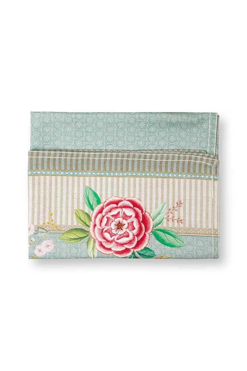 Pip Studio Torchon De Cuisine Blushing Birds En Coloris Bleu Flash Sale
