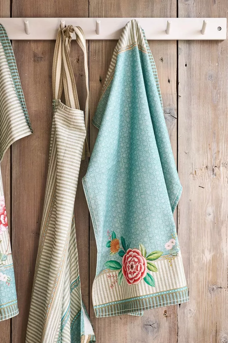 Pip Studio Torchon De Cuisine Blushing Birds En Coloris Bleu Flash Sale