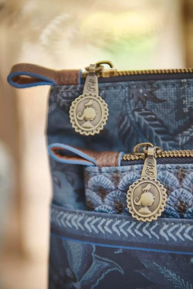 Pip Studio Trousse A Cosmetiques Combi Kyoto Festival En Coloris Bleu Discount