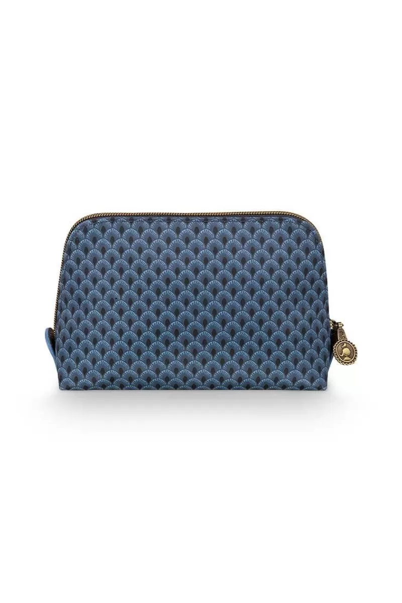 Pip Studio Trousse A Cosmetiques Triangulaire De Petite Taille Suki En Coloris Bleu Cheap