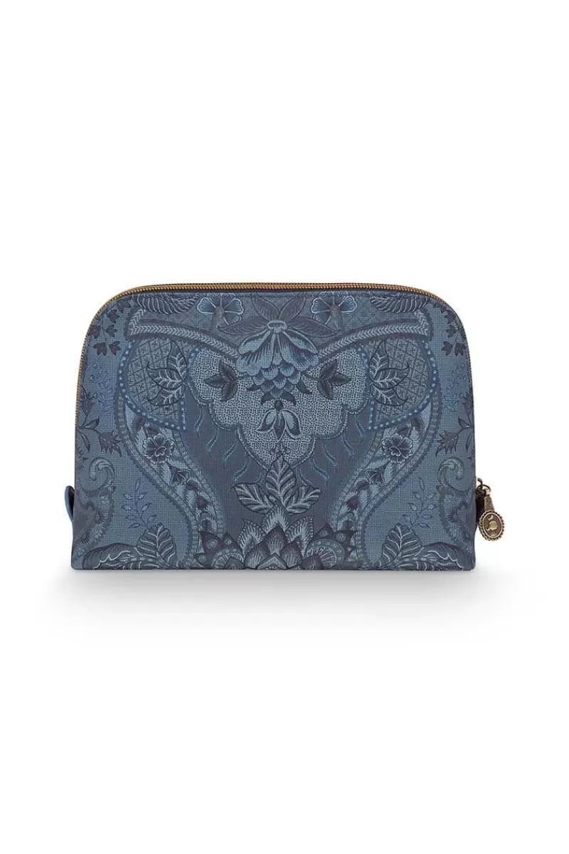 Pip Studio Trousse A Cosmetiques Triangulaire De Taille Moyenne Kyoto Festival En Coloris Bleu Flash Sale