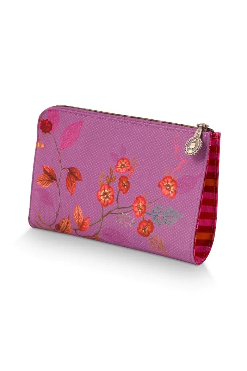 Pip Studio Trousse A Cosmetiques Zippee Kawai Flower En Coloris Fuchsia Best