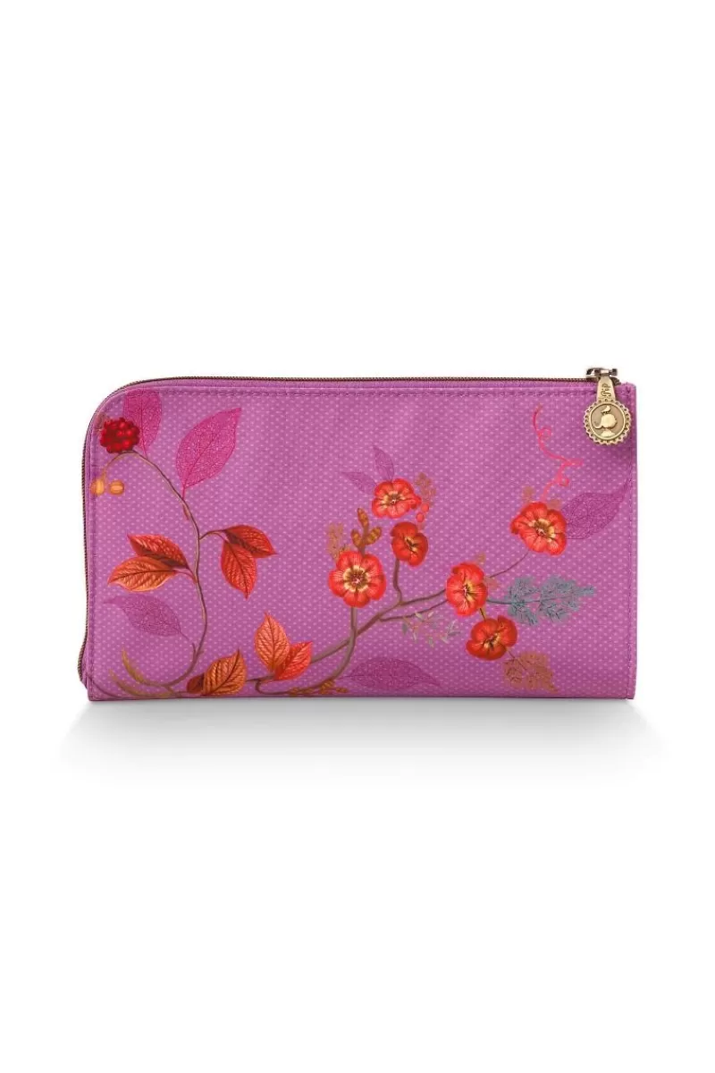 Pip Studio Trousse A Cosmetiques Zippee Kawai Flower En Coloris Fuchsia Best