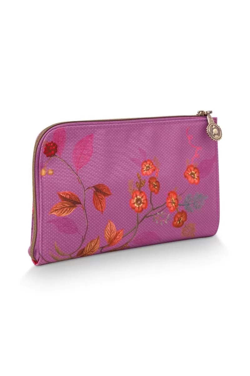 Pip Studio Trousse A Cosmetiques Zippee Kawai Flower En Coloris Fuchsia Best