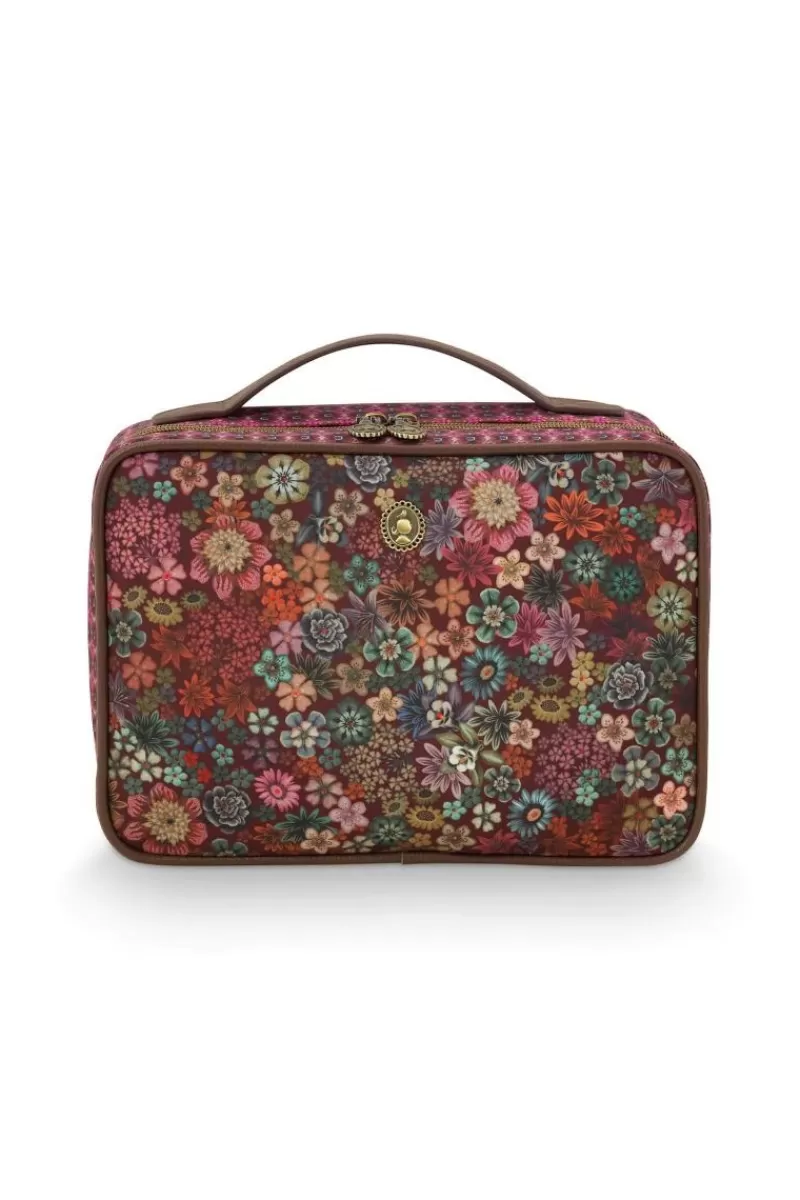 Pip Studio Trousse De Beauté Carree De Grande Taille Tutti I Fiori Rose Outlet