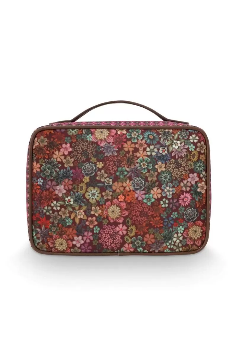 Pip Studio Trousse De Beauté Carree De Grande Taille Tutti I Fiori Rose Outlet