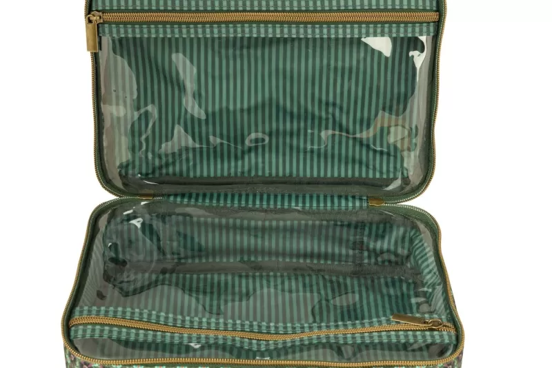 Pip Studio Trousse De Beauté Carree De Grande Taille Tutti I Fiori Vert Flash Sale