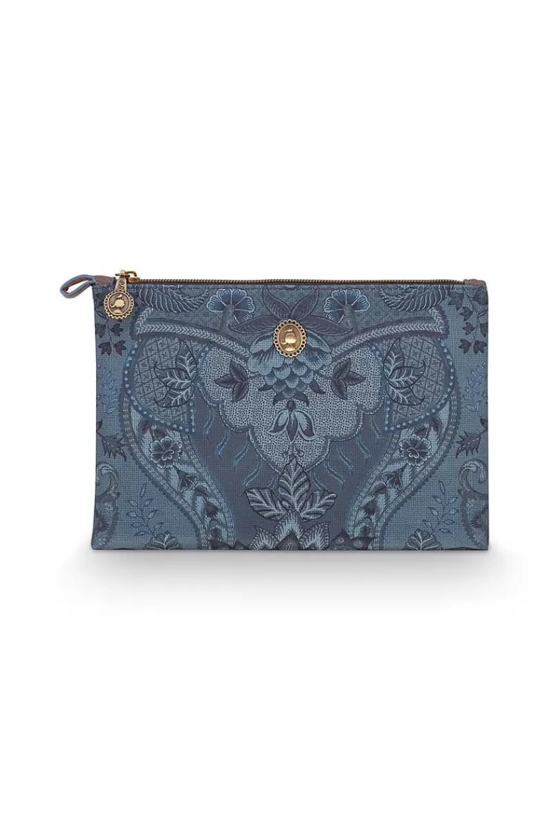 Pip Studio Trousse Plate A Cosmetiques De Taille Moyenne Kyoto Festival En Coloris Bleu Shop