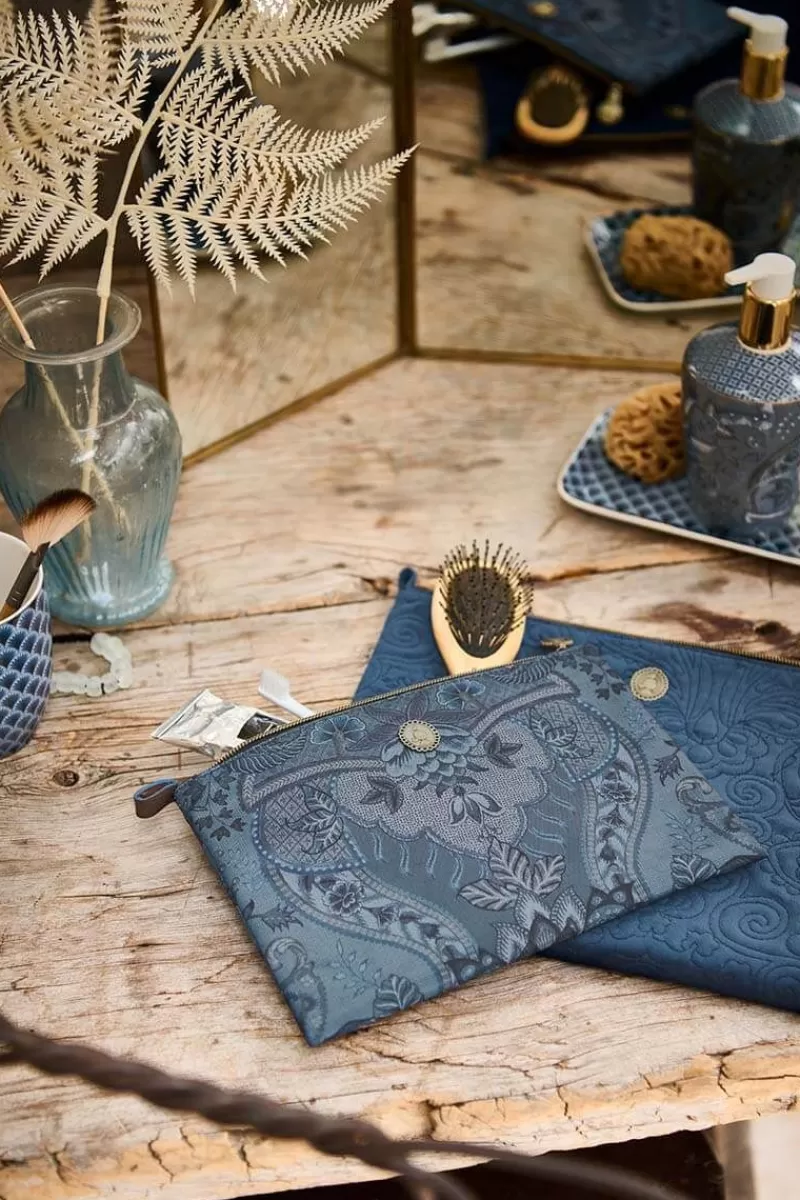 Pip Studio Trousse Plate A Cosmetiques De Taille Moyenne Kyoto Festival En Coloris Bleu Shop