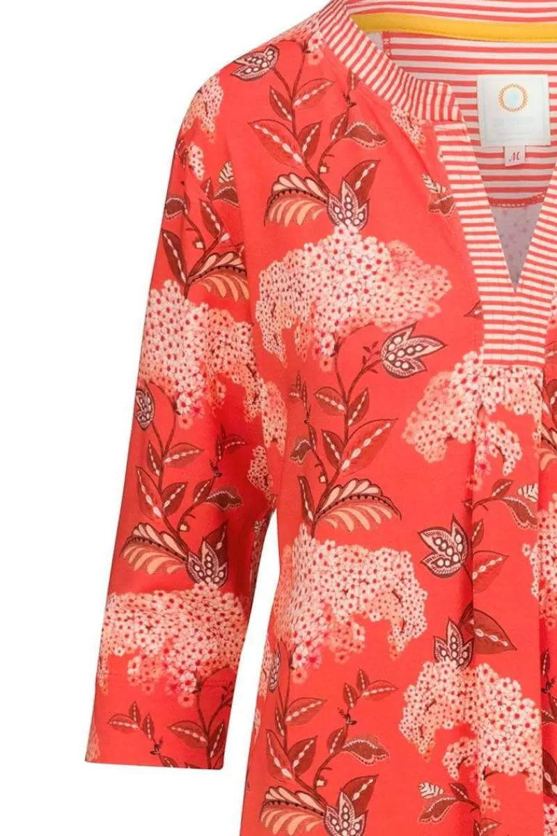 Pip Studio Tunique Flora Firenze En Coloris Corail Rouge Online