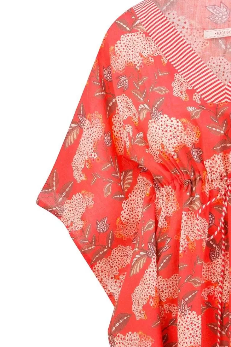 Pip Studio Tunique Flora Firenze En Coloris Corail Rouge Cheap