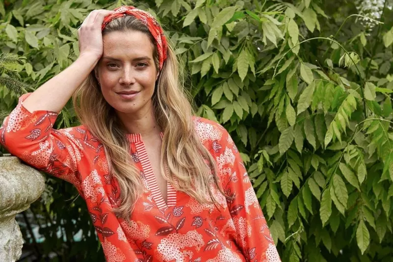 Pip Studio Tunique Flora Firenze En Coloris Corail Rouge Online