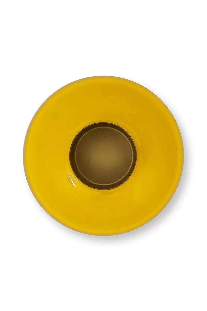 Pip Studio Vase En Metal En Coloris 32 Cm Jaune Best