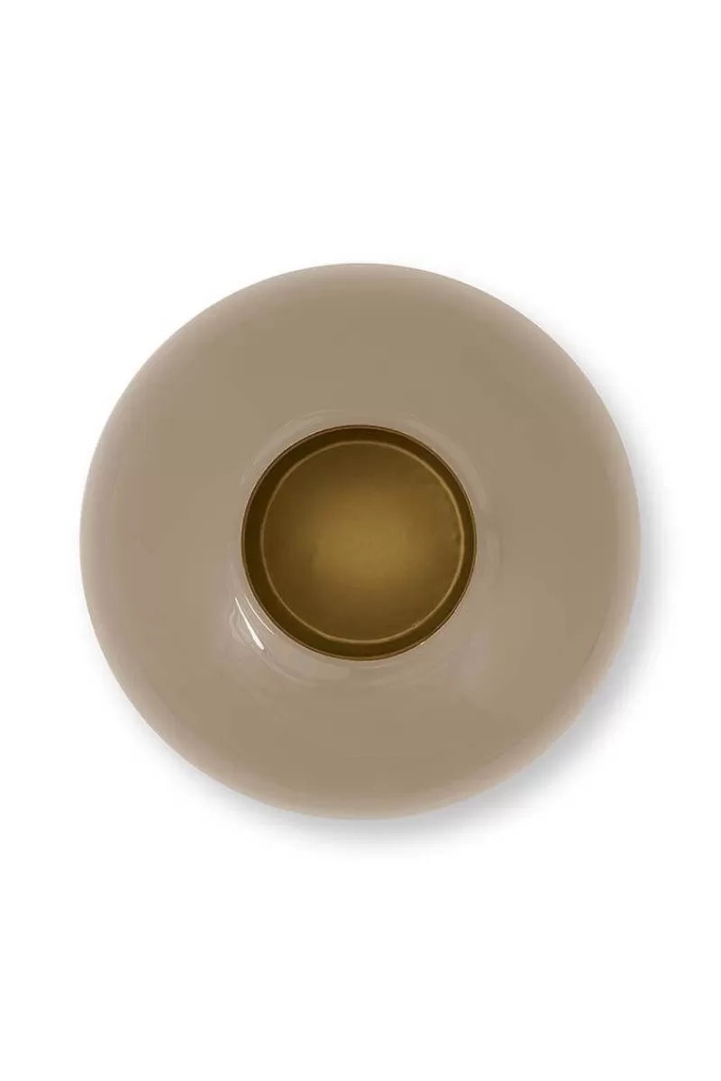 Pip Studio Vase En Metal En Coloris 32 Cm Kaki Fashion