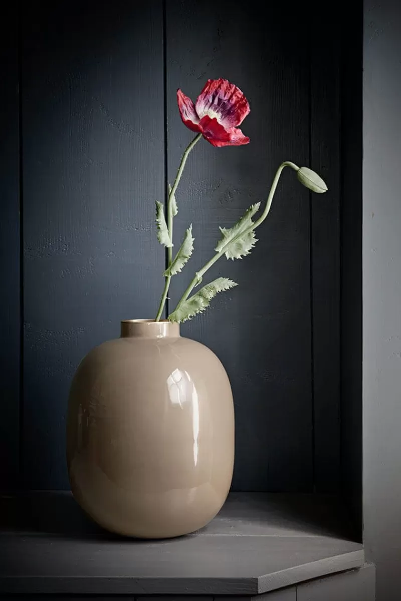 Pip Studio Vase En Metal En Coloris 32 Cm Kaki Fashion
