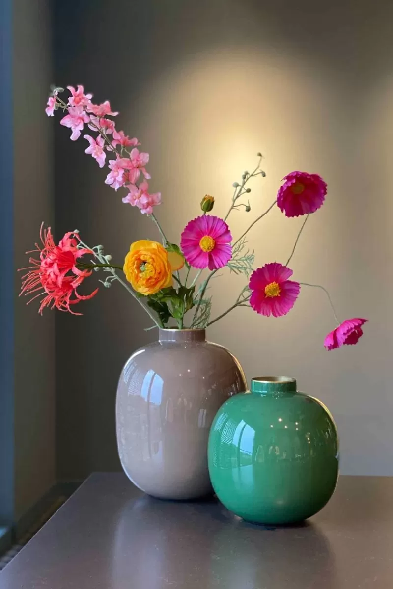 Pip Studio Vase En Metal En Coloris 32 Cm Kaki Fashion