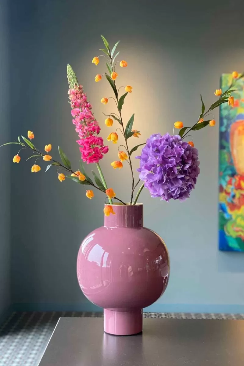 Pip Studio Vase En Metal En Coloris 42 Cm Rose Best