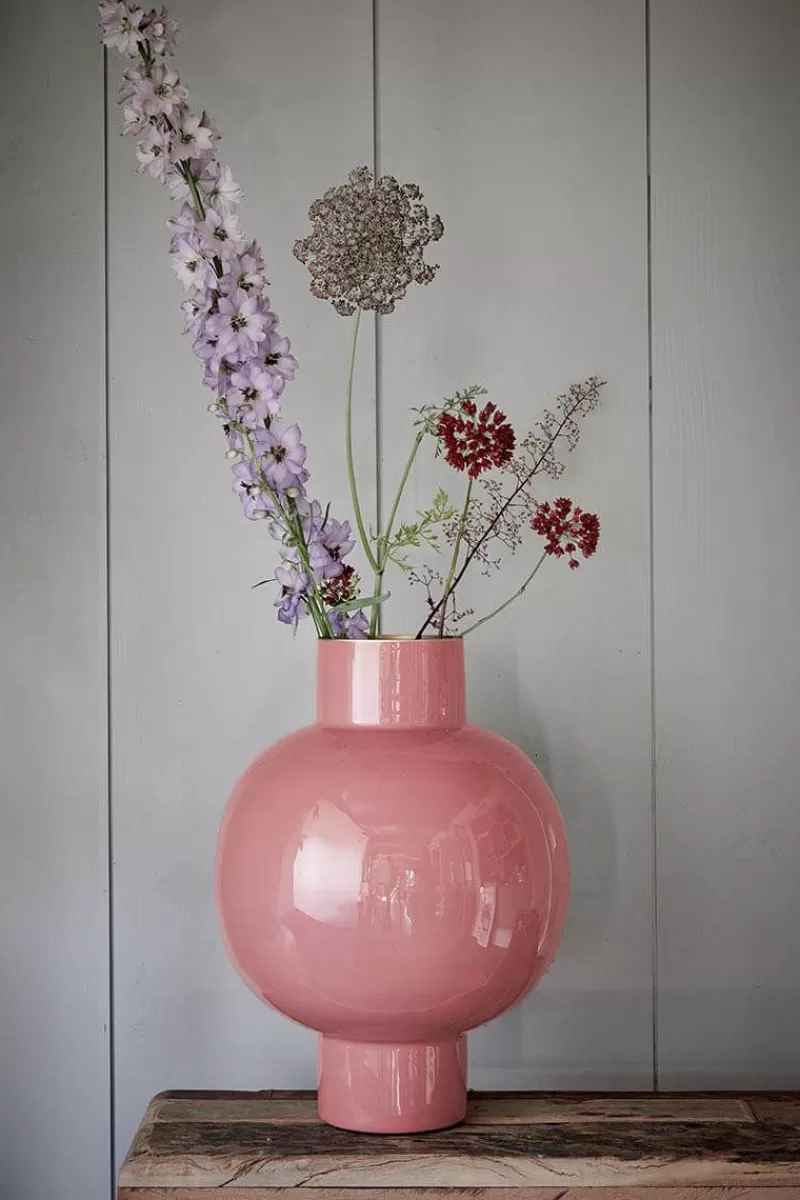 Pip Studio Vase En Metal En Coloris 42 Cm Rose Best